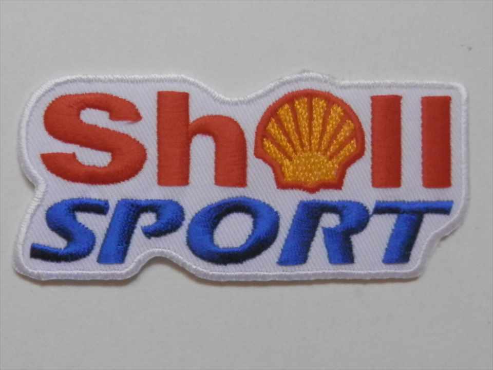 SHELL　SPORT　シロ／アカ　ワッペン　（262191）