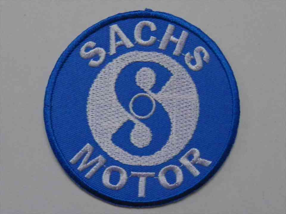 SACHIS　MOTOR　アオ／シロ　ワッペン　（263202）