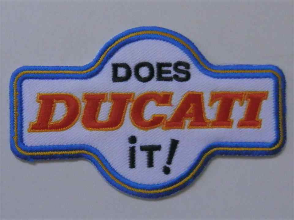 DUCATI　DOSE　IT　シロ／アカ　ワッペン　（253113）