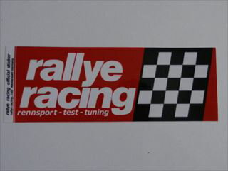 RALLYE　RACING　ステッカー（111812）