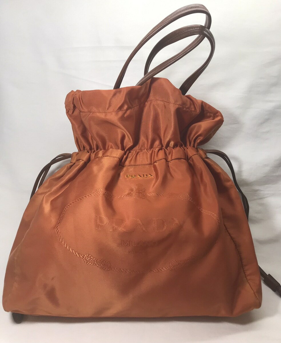 【中古】PRADA プラダ ロゴ ショルダ