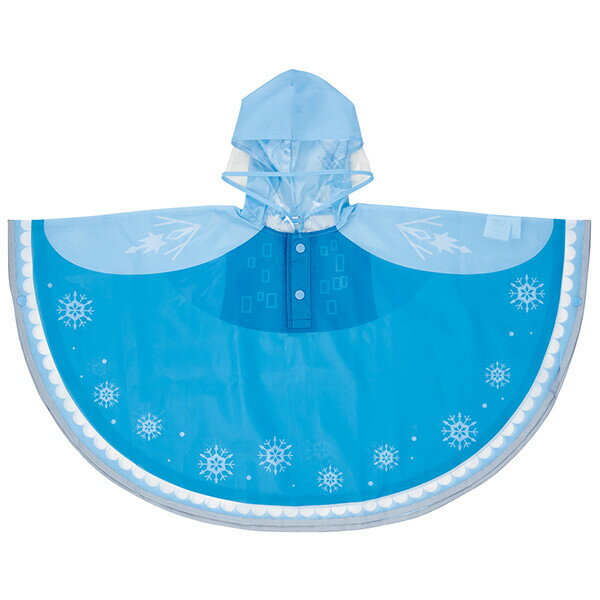 樂天商城 - エルサ なりきりレインポンチョ 90cm 女の子 キッズ ベビー 子供用 アナ雪 かわいい カッパ 雨具