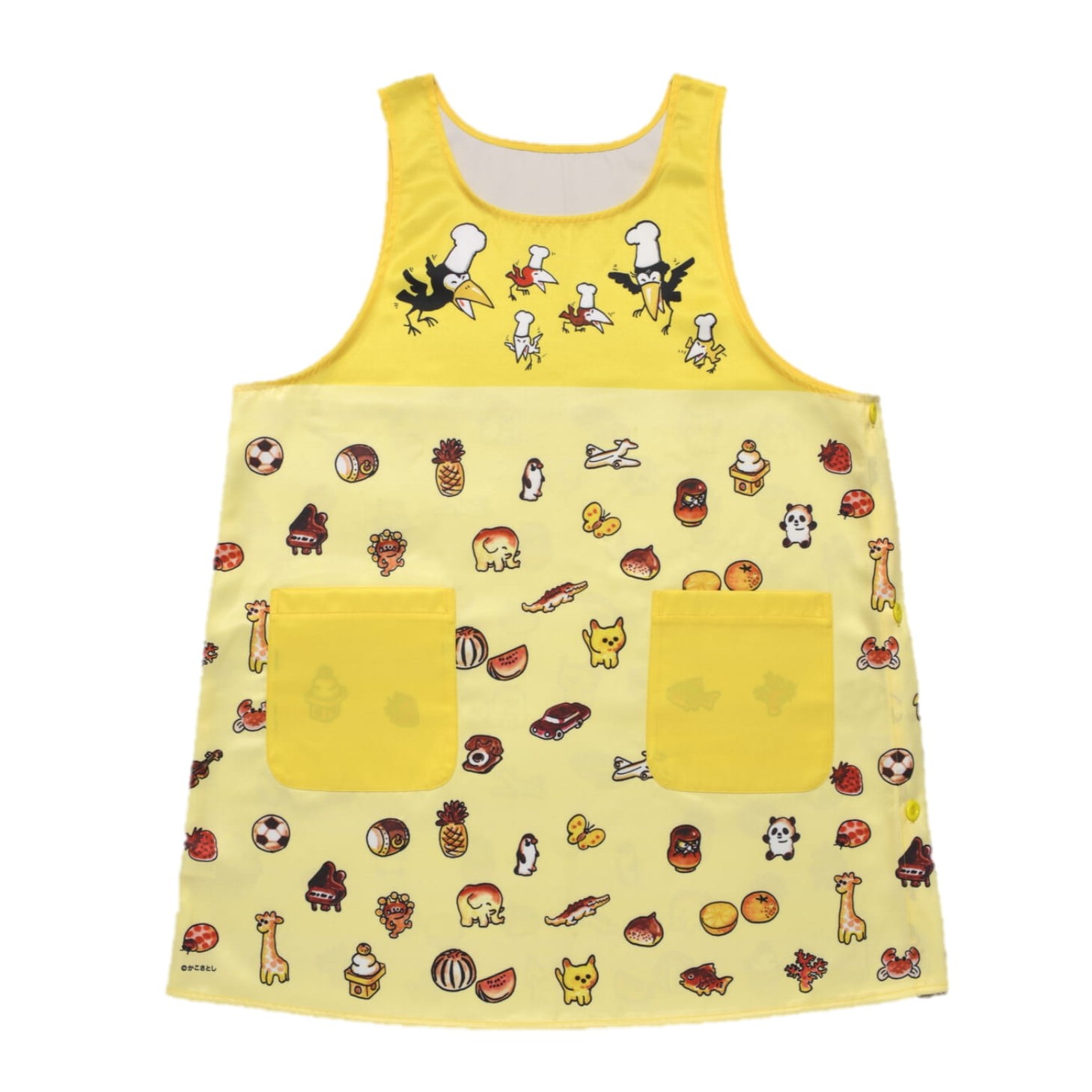 からすのパンやさん エプロン 大人用 保育士 キッチン 家庭 料理 実習 教室 習い事 保育園 幼稚園 こども園...