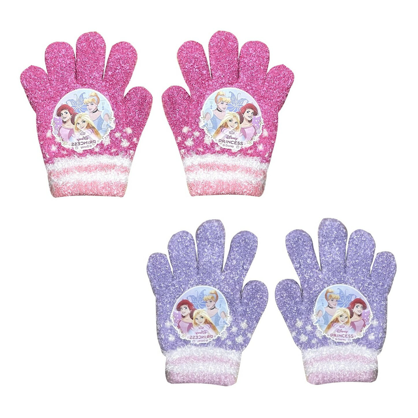 ディズニープリンセス 手袋 子供 キッズ 女の子 冬 防寒 暖かい ジュニア プレゼント かわいい(4)