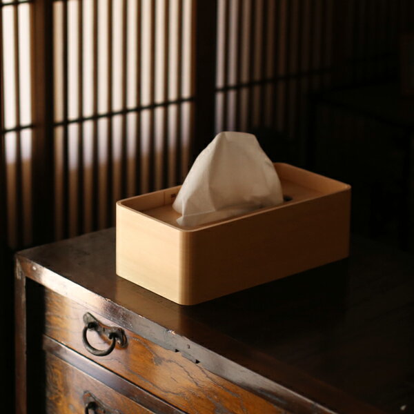 東屋 ティシューの匣 100％本物 ティッシュボックス No.2 ティッシュケース ティッシュカバー 日本製 木曽檜 無塗装