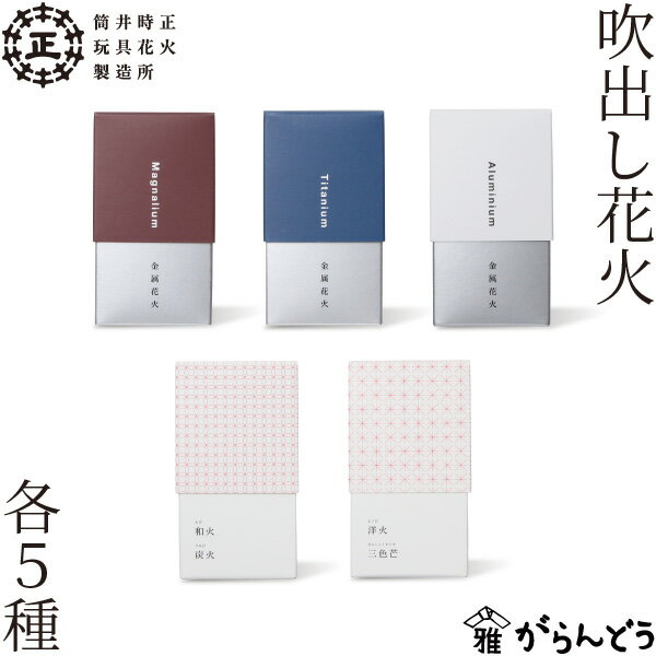 筒井時正玩具花火製造所 金属花火 和火 洋火 吹き出し花火 国産花火 福岡県みやま市 手土産 1