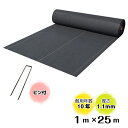 防草緑化シート「ナックスG160(1m×25m) Uピン(150本)セット」厚さ1.1mm/耐用年数約10年(送料無料) 雑草対策 白崎コーポレーション