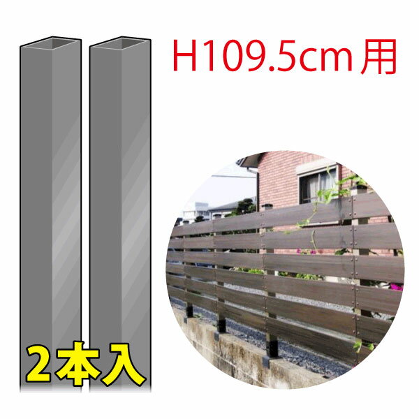 ブロック用フェンス　1100用柱端部材（1095用）2本入り1セット