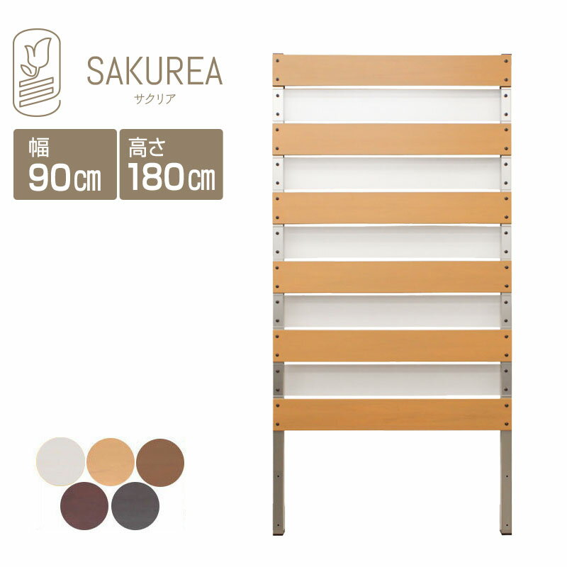 目隠しフェンス 樹脂フェンス 【DIYコンフォートフェンス/ポリカ交互ボーダー板間隔1cm/高さ180cm幅90cm板間隔1cm】 庭 樹脂製 目隠し ポリカフェンス 隣家 サクリア