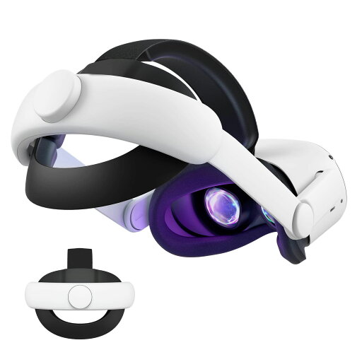 Quest 2用ヘッドストラップ ソフトクッション 簡単装着 着脱数秒 Quest 2用ヘッドストラップ ソフトクッション 簡単装着 着脱数秒
