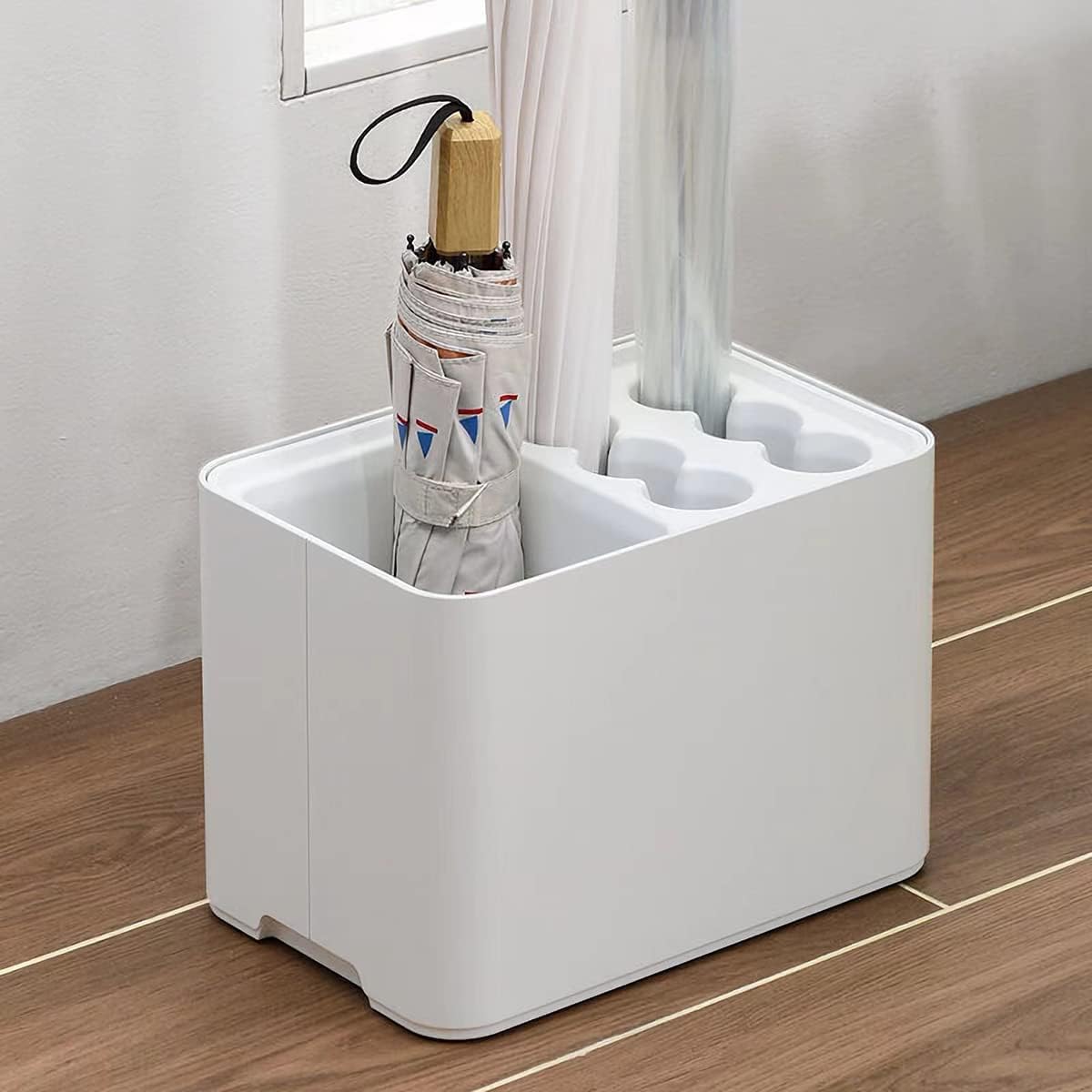 傘立て 10本挿し アンブレラスタンド 傘入れ 傘収納 水受け皿着脱可能 コンパクト 玄関収納 屋内用