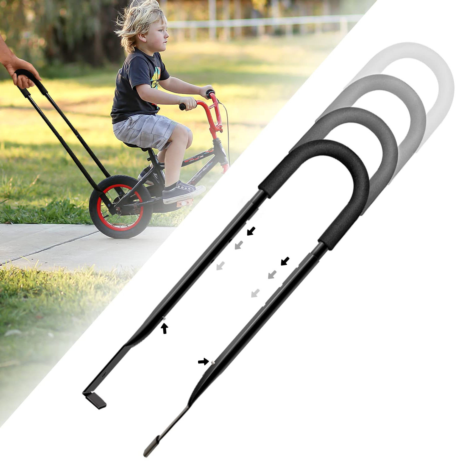 子供自転車安全コーチハンドルバランスパター (black)