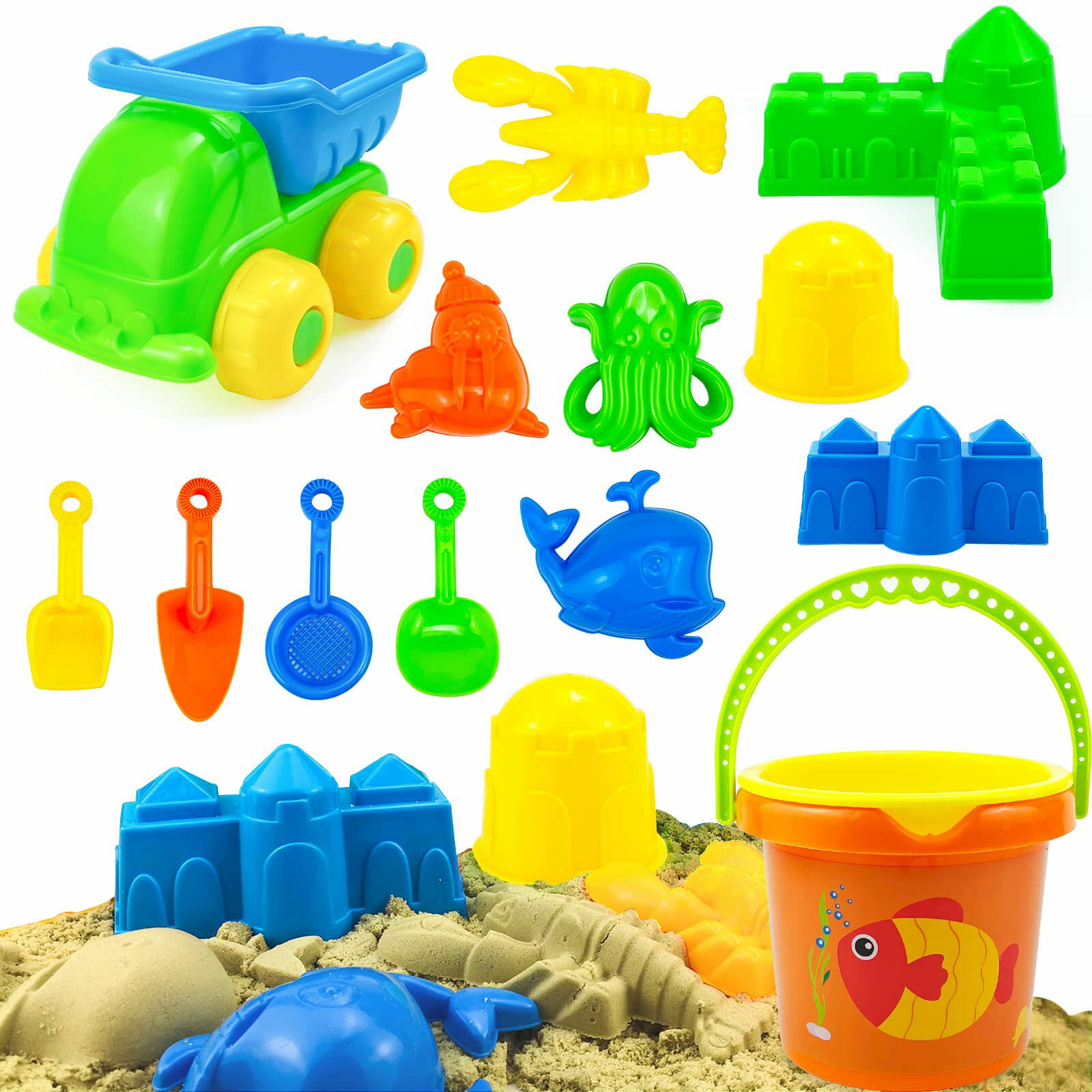 砂遊びおもちゃ 砂場セット 公園 砂場 お風呂 子供砂遊びおもちゃ 水遊び 雪遊び 室内 誕生日プレゼント 屋外兼用 プールトイ 男の子 女の子 プレゼント ラ...