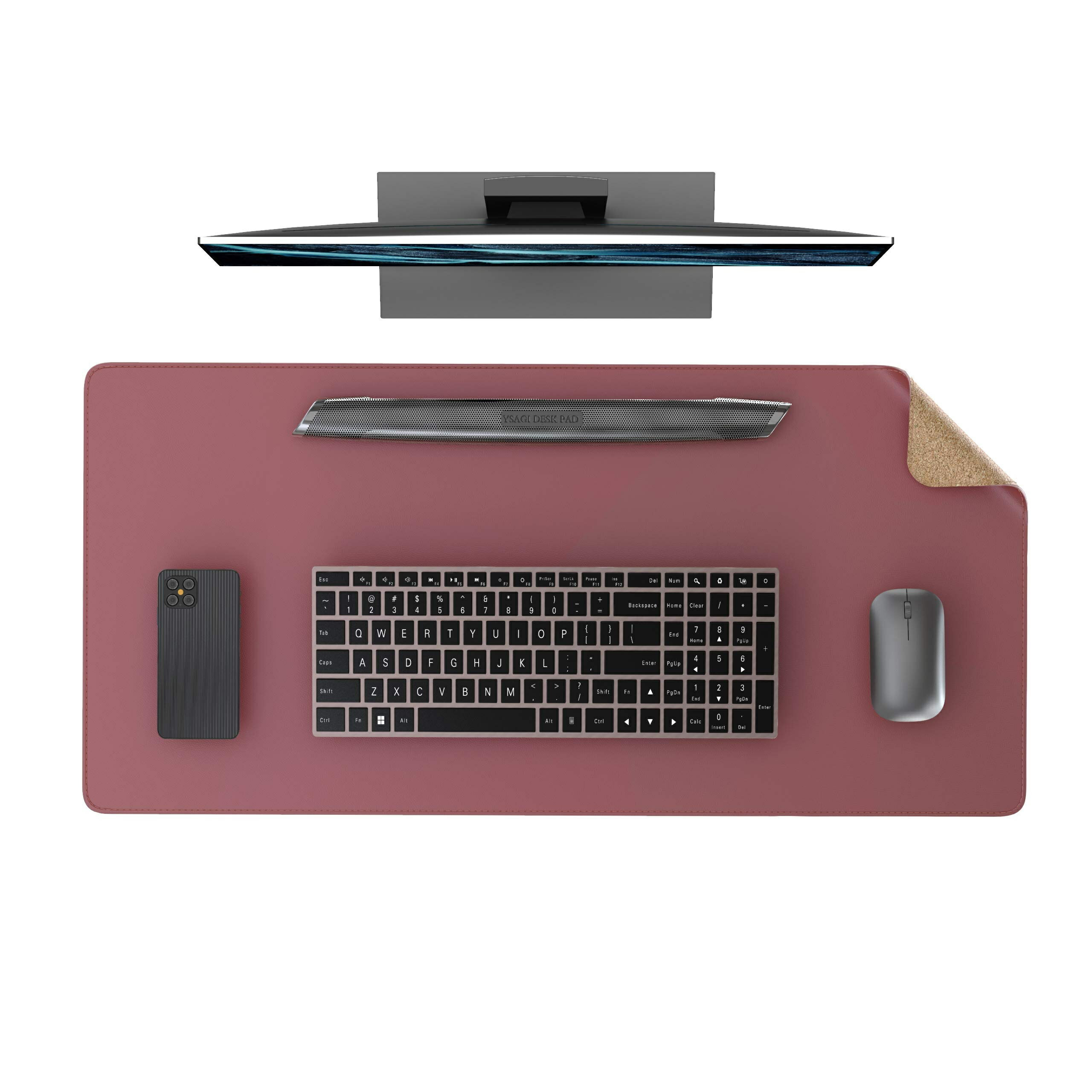 デスクマット 天然コルクデスクパット 環境に優しいパソコンマット ゲーミングマウスパッド オフィス及び自宅用テーブルマット
