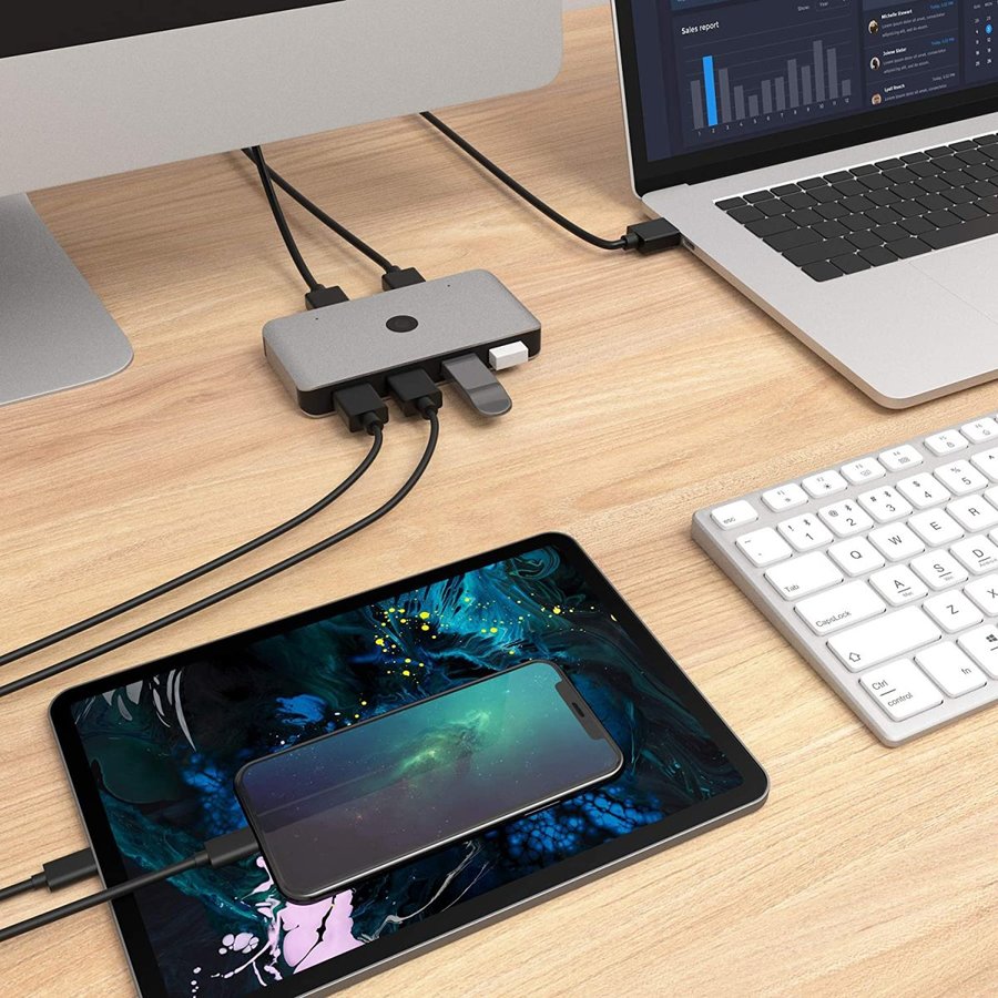 USB切替器切り替え機PC2台用USB2.0セレクターusbスイッチプリンタマウスハブキーボード切替機usb手動切替切り替え1.5mUSBケーブル