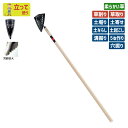※期間限定オマケ付き※ (刃物鋼)木柄波刃穴明デルタホー240mm ガーデニング 立鎌ホー 立ち鎌 鍬 くわ クワ 土ならし 土堀り 穴掘り 土起こし 草取り ...