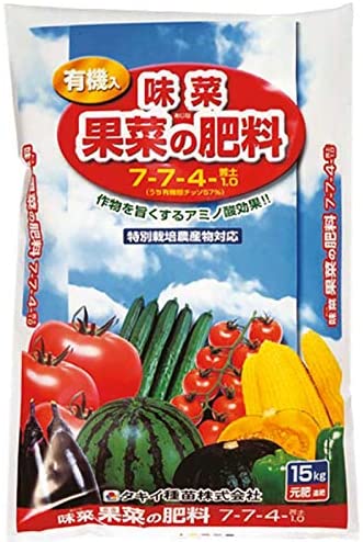 タキイ　味菜　果菜の肥料　15kg〜7-