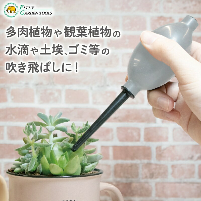 ガーデンハンドブロアー KY-BBP〜多肉植物 観葉植物 水滴 土埃 ゴミ 空気 吹き飛ばし ブロワ 浅香