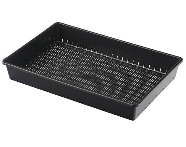 育苗コンテナー　24型ブラック　〜育苗箱 種まき さし木 さし芽 プレステラ90型x24個がピッタリ アップル