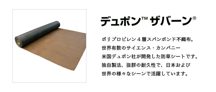 【送料無料】 プランテックス防草シート（ザバーン） 1mx50m125BB　ブラック＆ブラ...