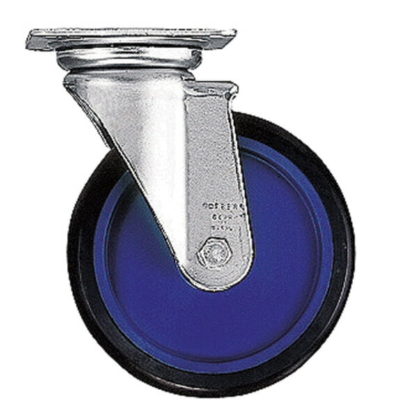 運搬作業用品-台車部品・キャスター・車輪 キャリーラックジャンボ用キャスター　150mm自在車輪(前輪)