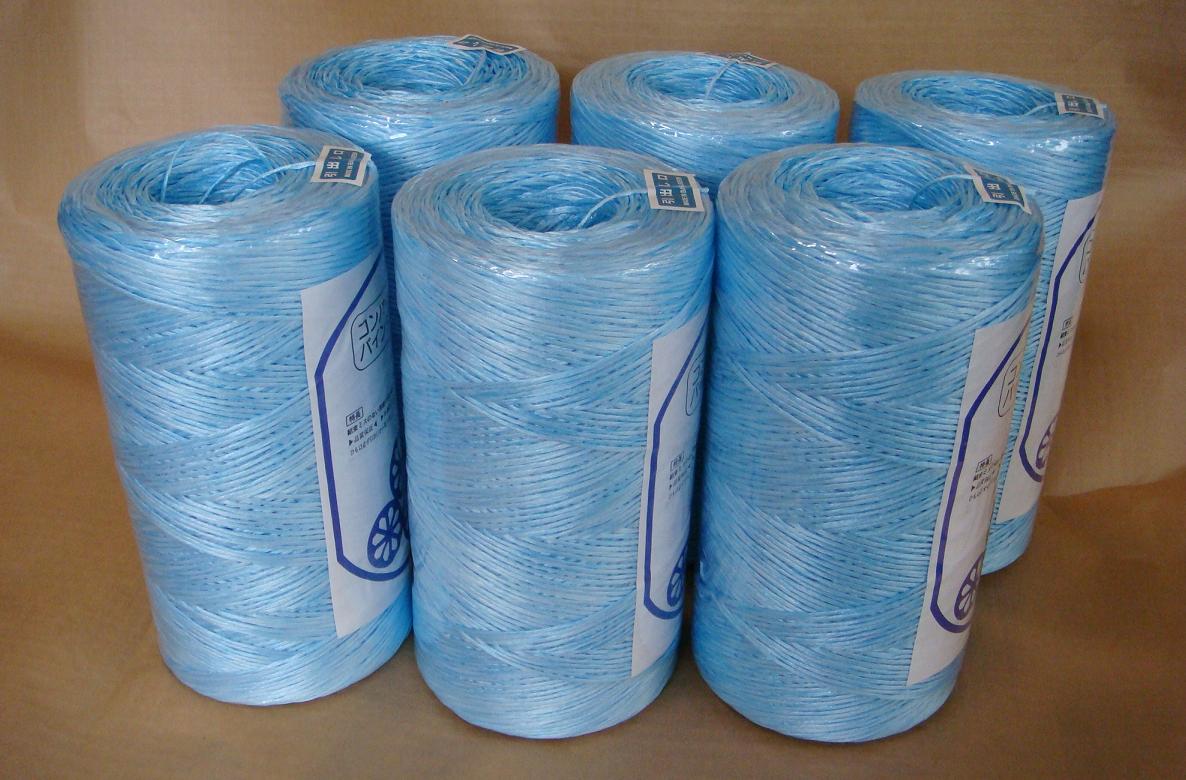 PPバインダー紐 青　発泡ブルーバインダーひも 6巻き入