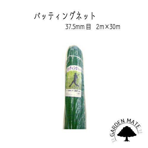 バッティングネット　2×30m　目合37.5mm　紙管巻