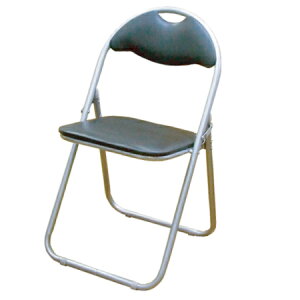 【24脚セット】 折りたたみパイプ椅子【送料無料】（ブラック）　SC99007