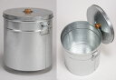 三和金属 トタン丸型米びつ 30kg TMK-30 ライスストッカー 米櫃 日本製で丸洗い可能 米びつ トタン米びつ 昔ながら