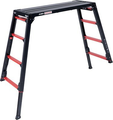 ALINCO（アルインコ）　上部操作式伸縮脚付足場台 GUX　伸縮脚の調整を立ったままできるという進化と止..