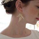 ウエディング アクセサリーボーホースタイルゴールドピ アス ブライダル アクセサリー 結婚式 パーティー バンブービーズピアス