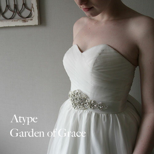 ウエディングドレス ベルト ビーズとストーンのモチーフのリボン仕上げ.ウエディングアクセサリーやパーティーのヘッドアクセとして ヘッドドレス.ウェディング 謝恩会 パーティーにも最適【ドレスビシューA】