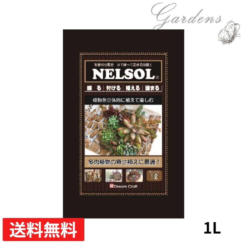 ネルソル　固まる土　1L 多肉の寄せ植え インドアグリーン ガーデニング　流木　多肉　多肉植物 アレ ...