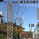 格子ラティス 樹脂製 チョコレートブラウン 1枚 1753 厚み3.5×H175×W30cm 腐らない 間仕切り 目隠し ルーバー フェンス ラティス お庭 屋...