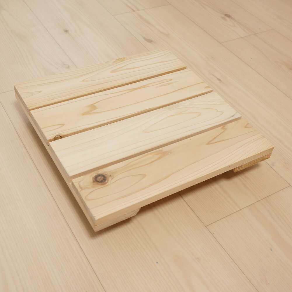【香りの良い国産杉のすのこキャスター付です。】規格約330mm×330mm/押入れ/プランター