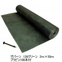 『ザバーン防草シート136グリーン 2m×50m スタンダードタイプ+プラピン100本付』雑草でお困りのあなたへ防草シートザバーン【デュポン社】【ザバーン】【防...