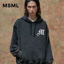 SALE【公式】 MSML エムエス エムエル ケミカル 加工 フーディ アウター メンズ ユニセックス ファッション ブランド 服