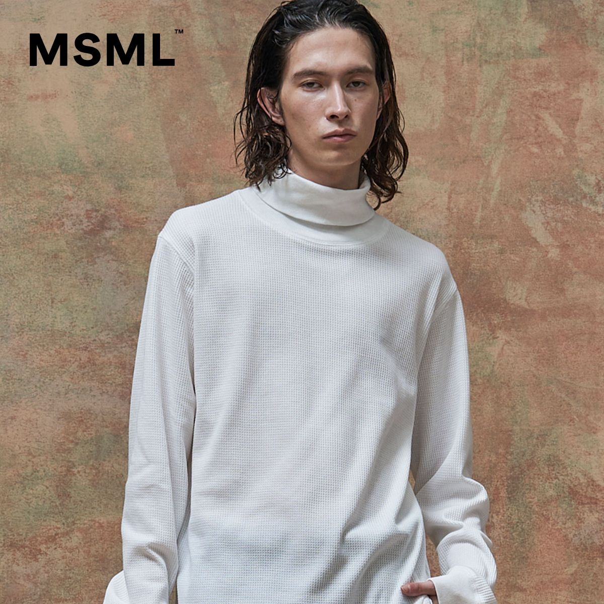 【公式】 MSML エムエス エムエル ハイネック 長袖 サーマル アウター メンズ ユニセックス ファッション ブランド 服 大人 ブラック ホワイト グレー 送料無料