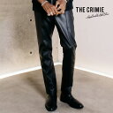 20 OFF SALE【公式】CRIMIE クライミー STRETCH SPANISH LAMB LEATHER TRACK PANTS ストレッチ レザー トラックパンツ パンツ ボトムス ズボン メンズ ブランド 大人