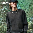 【公式】MSML MESH LONG SLEEVE CUTSEW メッシュ 長袖 カットソー Tシャツ