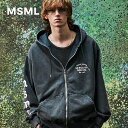 【公式】MSML ZIP HOODIE ジップ フーディー スウェット