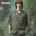 SALE【公式】MSML LEOPARD OPEN COLLAR SHORT SLEEVE SHIRTS レオパード オープンカラー 半袖 シャツ