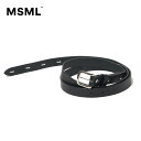 【公式】MSML エムエス エムエル LONG LEATHER STUDS BELT ロング レザー スタッズ ベルト