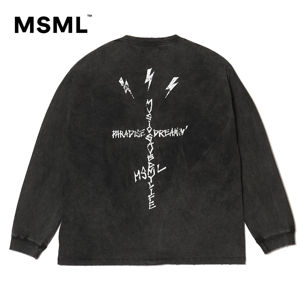 【公式】MSML エムエス エムエル CROSS LONG SLEEVE T SHIRT クロス ロングスリーブTシャツ