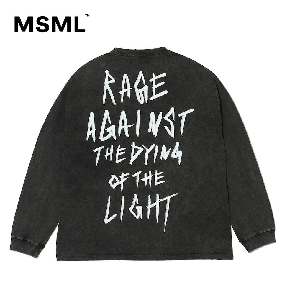 【公式】MSML エムエス エムエル RATDOTL LONG SLEEVE T SHIRT レイジアゲンストザダイイングオブザライト ロングスリーブTシャツ