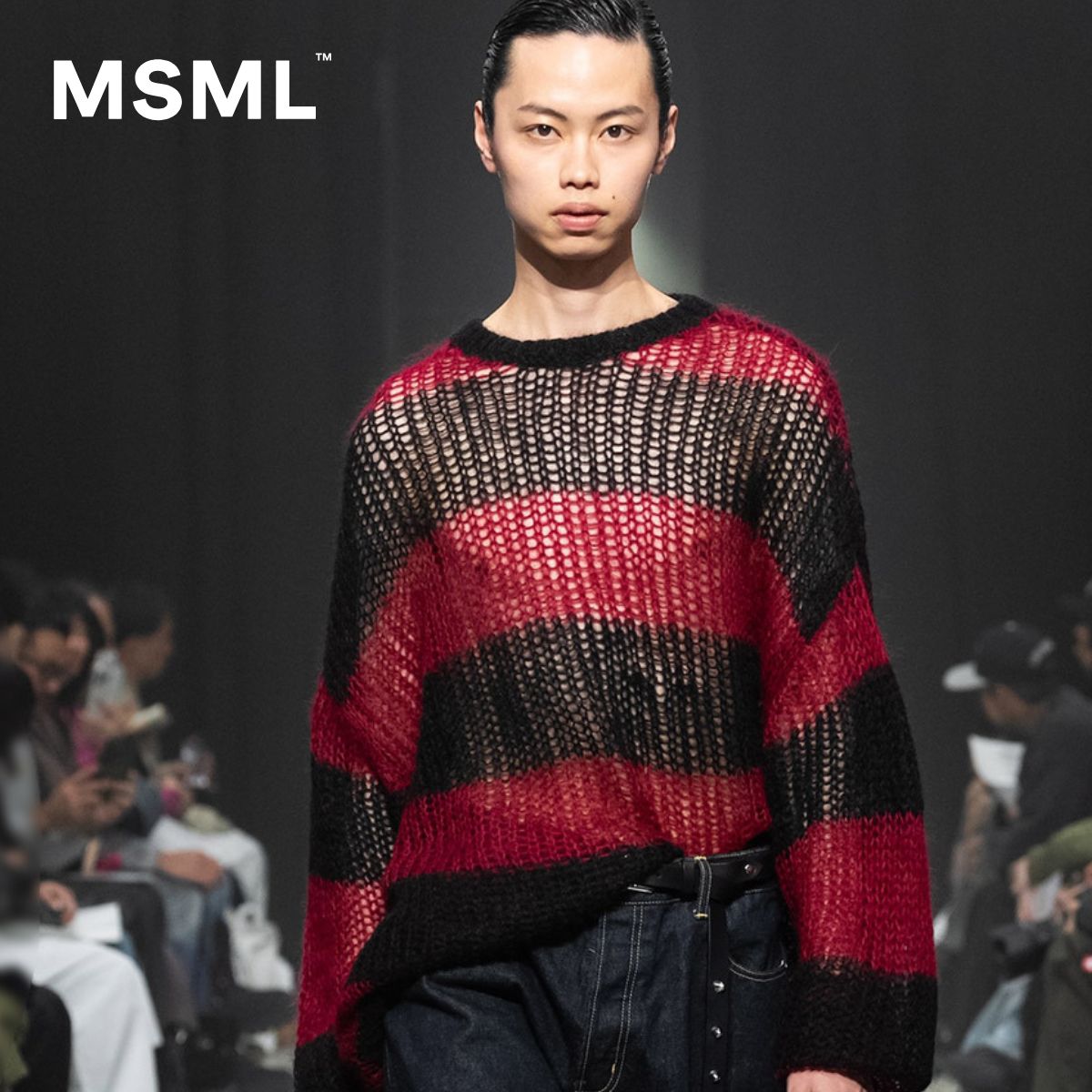 Rakuten - 【公式】MSML エムエス エムエル MOHAIR BORDER KNIT モヘア ボーダーニット