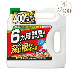 除草剤 草退治メガロングシャワー 4L 除草 薬品 液体 薬 おすすめ 簡単 らくちん 庭 掃除 家庭用