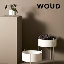 【無料ラッピング】 WOUD ピデストールプランター ミディアム グレー プランターカバー 鉢カバー 鉢 植木鉢カバー 植木鉢 屋内 室内 ディスプレイ 北欧 ...
