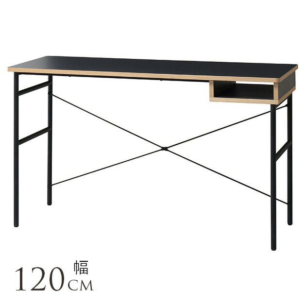 スタジオ デスク 幅120cm デスク 木製 北欧インテリア 家具 書斎 机 おしゃれ パソコンデスク 勉強机 シンプル オフィス 事務所 仕事 業務 【送料無料】