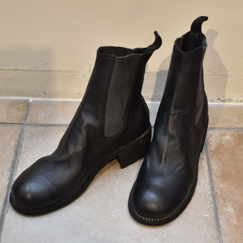 GUIDI グイディCHELSEA BOOTS SOLE LEATHER /サイドゴアブーツ SOFT HORSE FULL GRAIN BLKT 【76W 】【WOMEN 039 S】